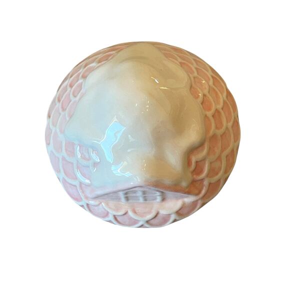 Pinkmas Gingerbread House Ceramic Canister Cookie Jar 7.5in Holiday NEW - Picture 8 of 15